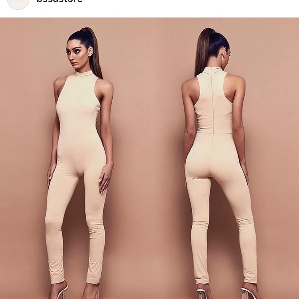 Exposed catsuit in black
